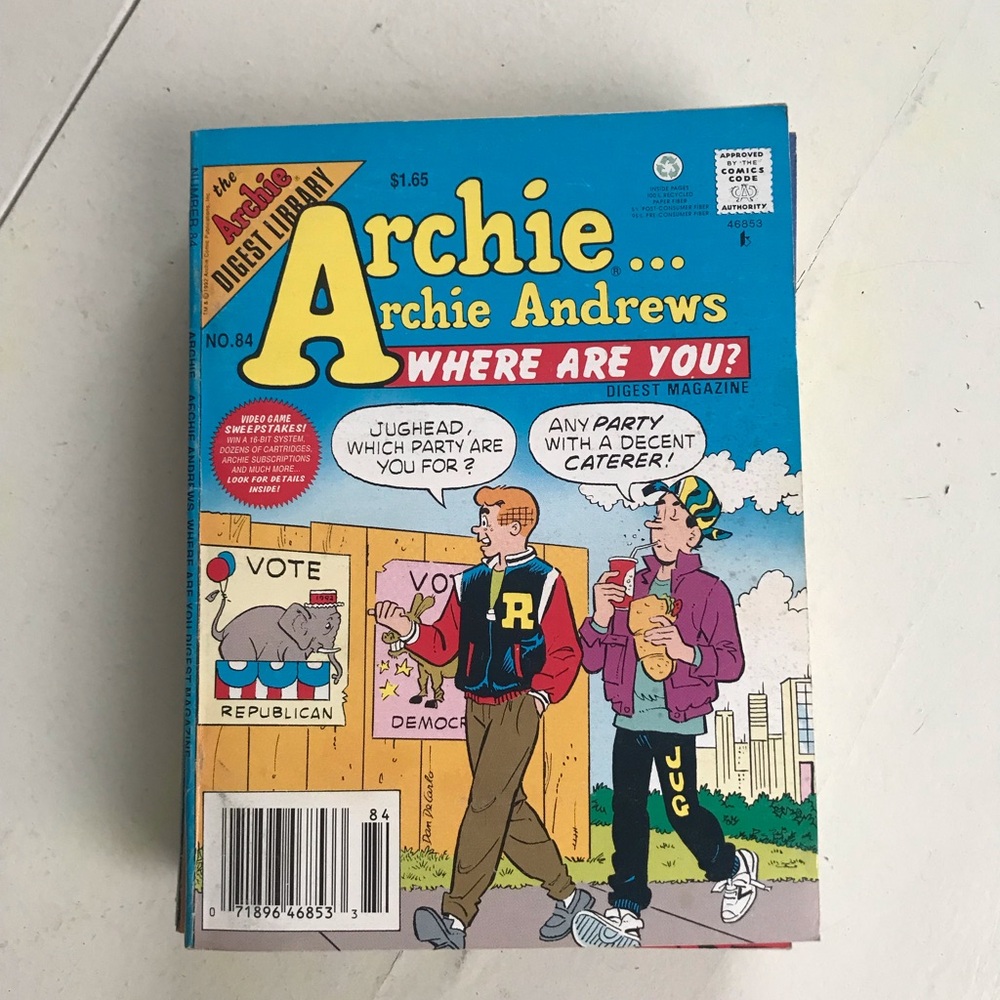 Archie Andrews 'Where Are You?' Comic Digest #84  — Bright Blue Cover